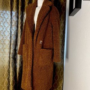 Sherpa duster coat